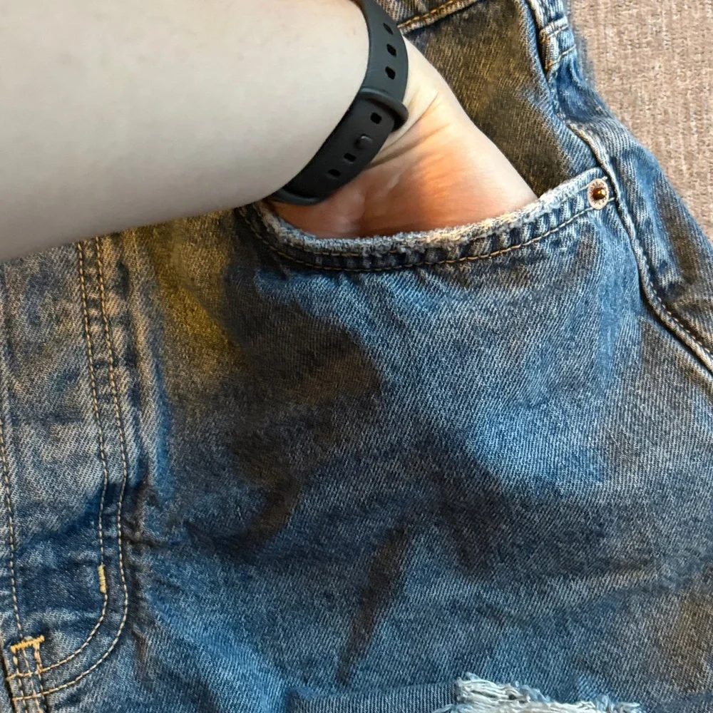 Denim Distressed Women Shorts